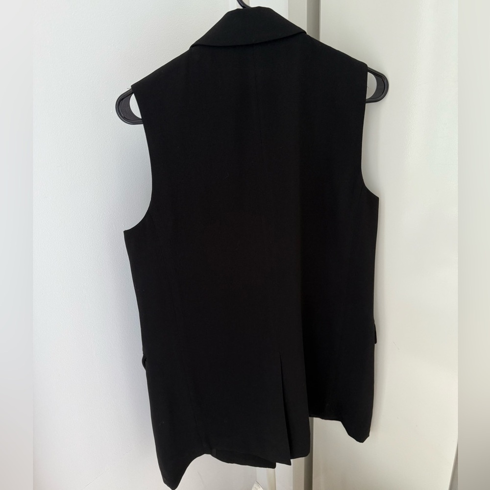 H&M Black Double-Breasted Sleeveless Blazer Vest - Picture 5 of 5